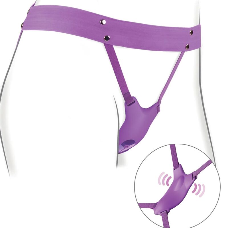Fantasy For Her Butterfly Harness, Vibrating Rechargeable & Remote Control Purple | Niks.fi verkkokauppa