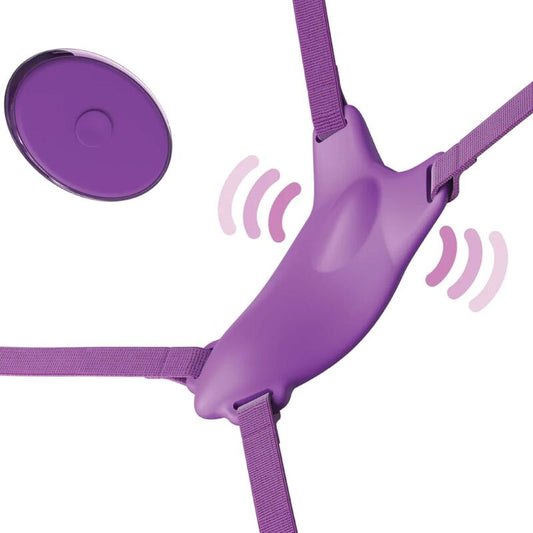 Fantasy For Her Butterfly Harness, Vibrating Rechargeable & Remote Control Purple | Niks.fi verkkokauppa