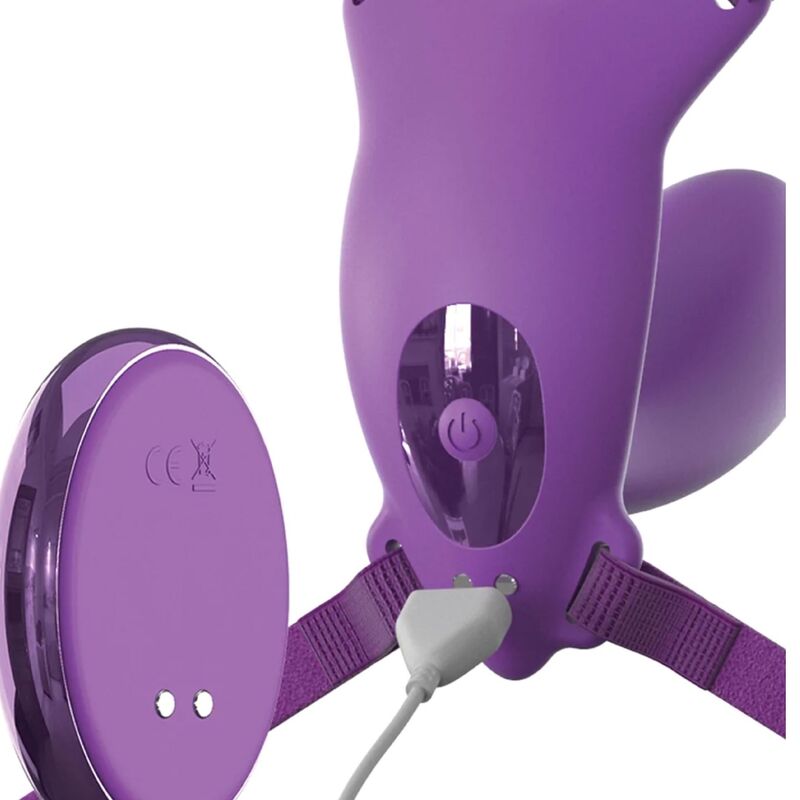 Fantasy For Her Butterfly Harness G-Spot With Vibrator, Rechargeable & Remote Control Violet | Niks.fi verkkokauppa