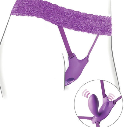 Fantasy For Her Butterfly Harness G-Spot With Vibrator, Rechargeable & Remote Control Violet | Niks.fi verkkokauppa