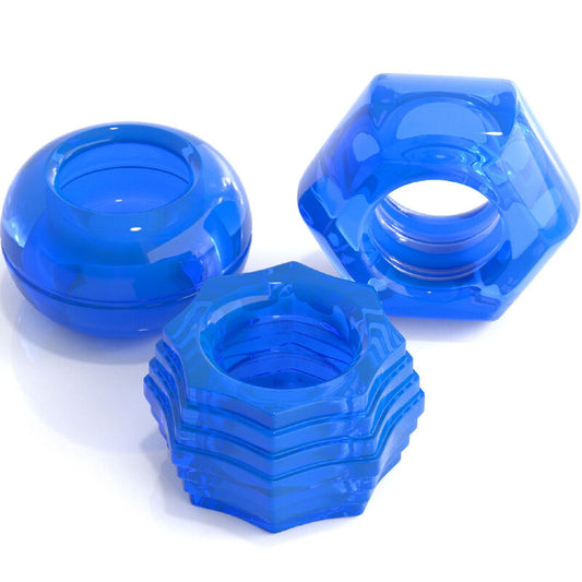 Classix Set Of 3 Rings Blue Penis | Niks.fi verkkokauppa