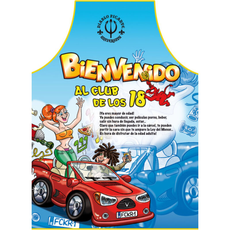 Diablo Picante Apron 18 Years Spanish Text | Niks.fi verkkokauppa