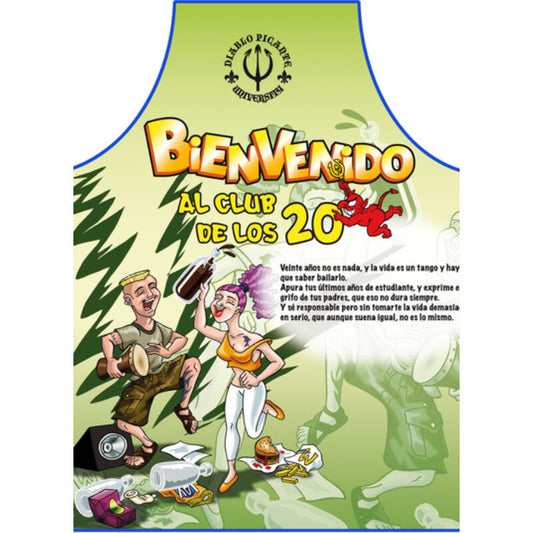 Diablo Picante Apron 20 Years Spanish Text | Niks.fi verkkokauppa