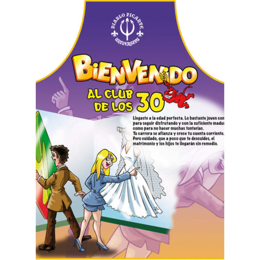 Diablo Picante Apron 30 Years Spanish Text | Niks.fi verkkokauppa