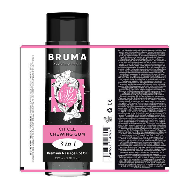Bruma Premium Massage Hot Oil Chewing Gum 3 In 1 100 Ml | Niks.fi verkkokauppa