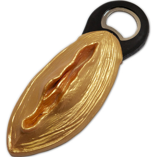 Diablo Picante Golden Vagina Shaped Opener | Niks.fi verkkokauppa