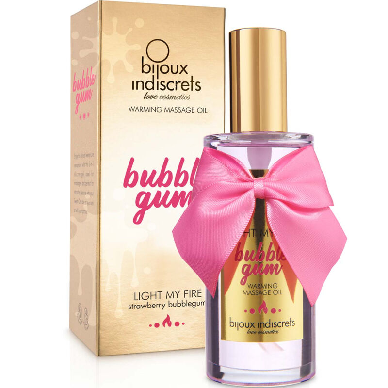 Bijoux Indiscrets Light My Fire Massage Oil Heat Effect Gum Flavor | Niks.fi verkkokauppa