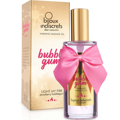 Bijoux Indiscrets Light My Fire Massage Oil Heat Effect Gum Flavor | Niks.fi verkkokauppa