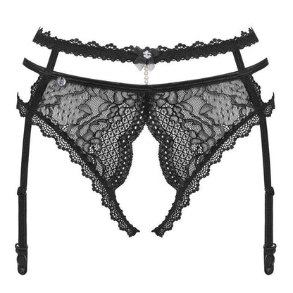 Obsessive Pearlove Garter Belt Black Xs/S | Niks.fi verkkokauppa