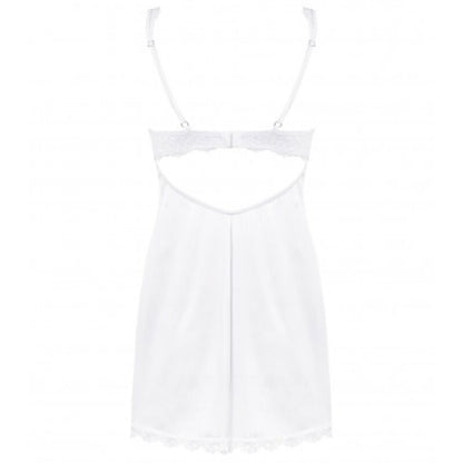 Obsessive Amor Blanco Chemise & White Thong S/M | Niks.fi verkkokauppa