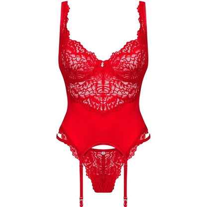 Obsessive Amor Cherris Corset & Thong L/Xl | Niks.fi verkkokauppa
