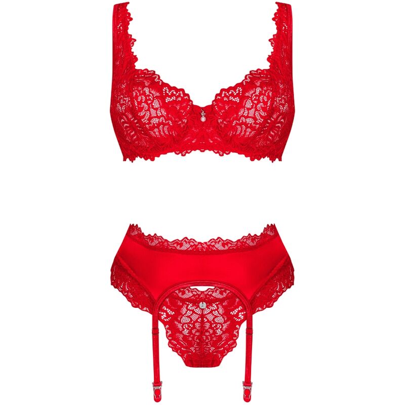 Obsessive Amor Cherris Set 3 Pieces L/Xl | Niks.fi verkkokauppa