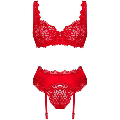 Obsessive Amor Cherris Set 3 Pieces L/Xl | Niks.fi verkkokauppa