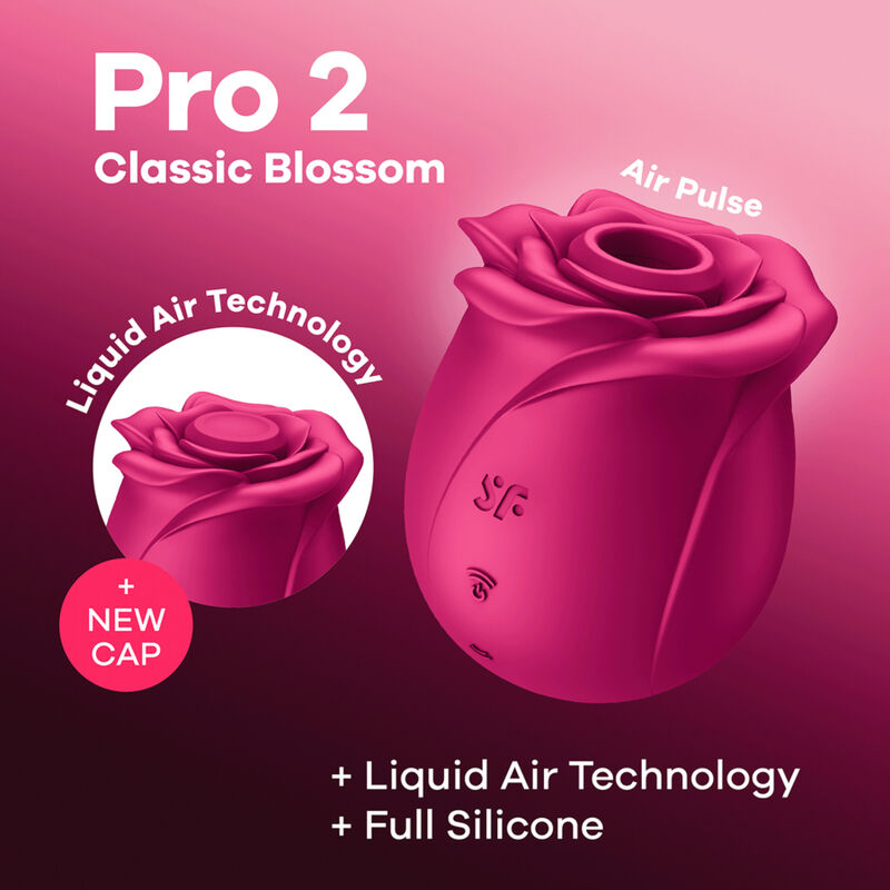 Satisfyer Air Pulse Pro 2 Classic Blossom Vibrator | Niks.fi verkkokauppa