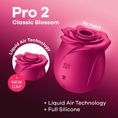 Satisfyer Air Pulse Pro 2 Classic Blossom Vibrator | Niks.fi verkkokauppa