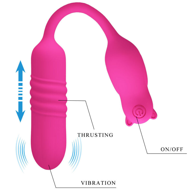 Pretty Love Pink Silicone Vibrating Bullet | Niks.fi verkkokauppa