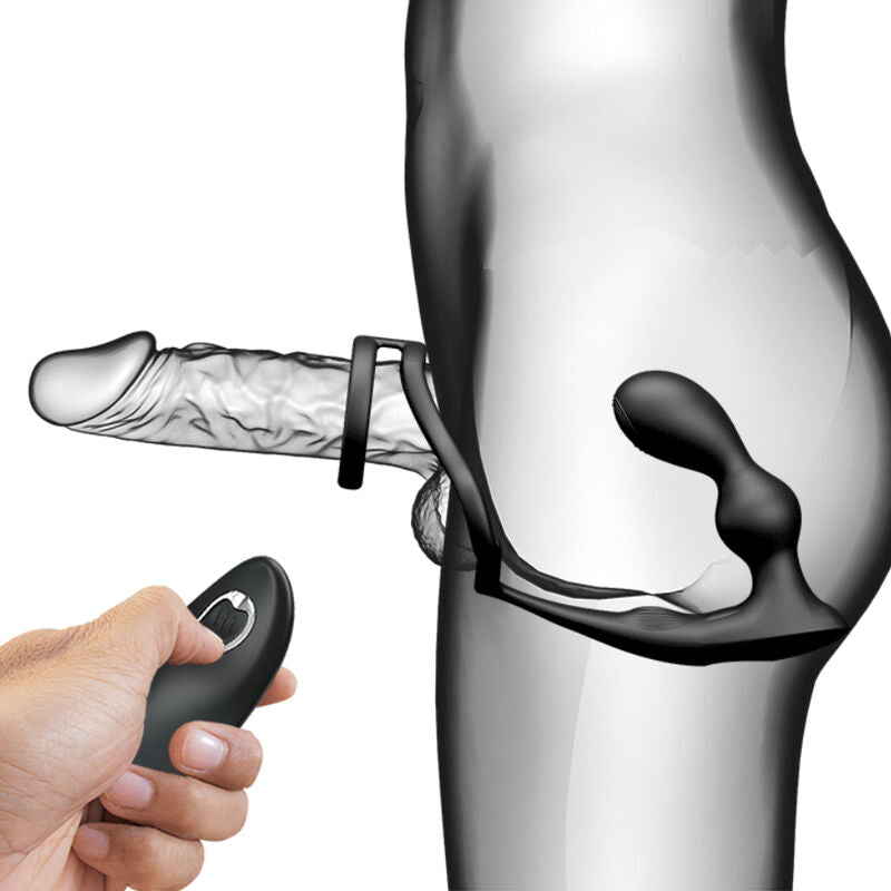 Pretty Love Marshall Penis Ring With Vibratory Anal Plug With Remote Control | Niks.fi verkkokauppa