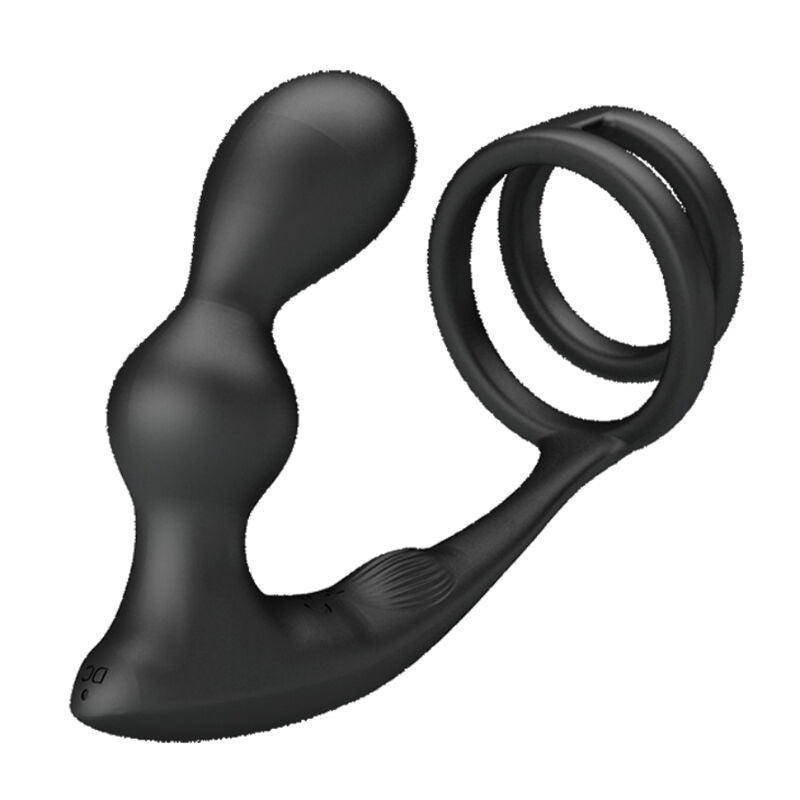 Pretty Love Marshall Penis Ring With Vibratory Anal Plug With Remote Control | Niks.fi verkkokauppa