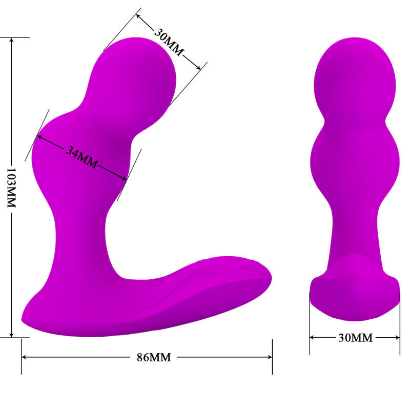 Pretty Love Terrance Anal Vibrator Massager With Remote Control | Niks.fi verkkokauppa