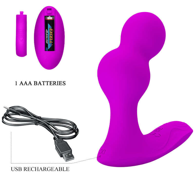 Pretty Love Terrance Anal Vibrator Massager With Remote Control | Niks.fi verkkokauppa