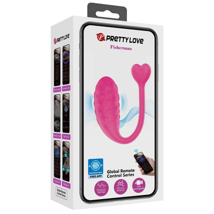 Pretty Love App Controlled Pink Fisher Vibrating Egg | Niks.fi verkkokauppa