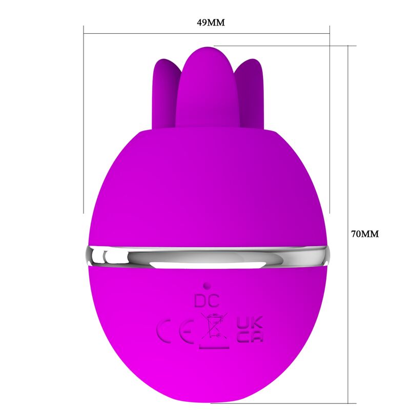 Pretty Love Gemini Ball Purple Round Silicone Vibrator | Niks.fi verkkokauppa