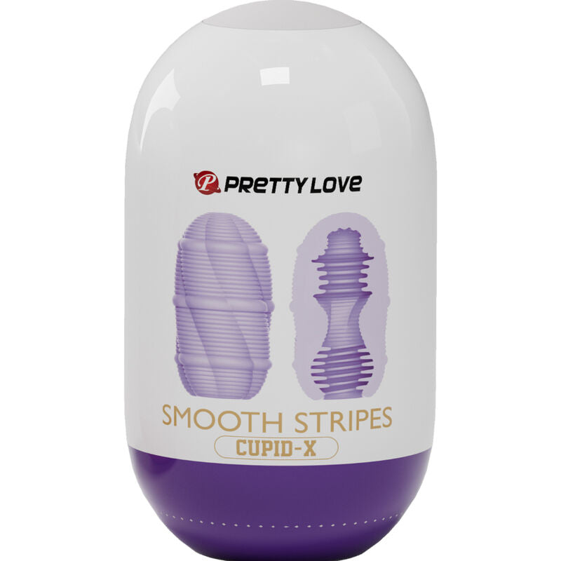Pretty Love Smooth Stripes Cupid Masturbator Egg | Niks.fi verkkokauppa