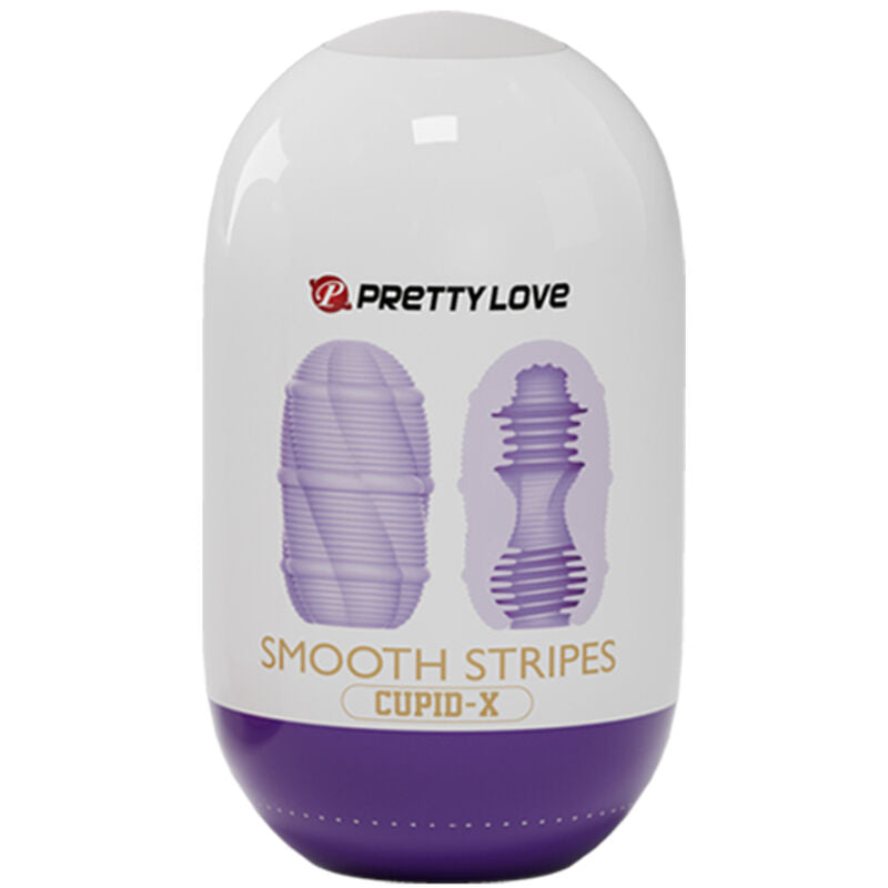 Pretty Love Smooth Stripes Cupid Masturbator Egg | Niks.fi verkkokauppa