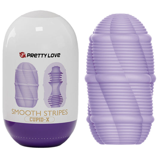 Pretty Love Smooth Stripes Cupid Masturbator Egg | Niks.fi verkkokauppa