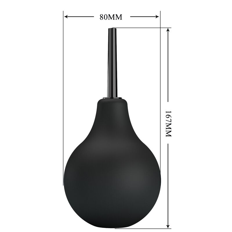 Mr Play Pear Anal Shower Blkb Black | Niks.fi verkkokauppa