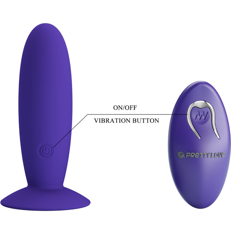 Pretty Love Youth Plug Anal Vibrator Remote Control Violet | Niks.fi verkkokauppa