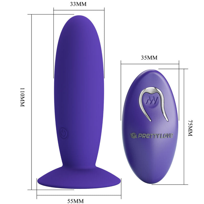 Pretty Love Youth Plug Anal Vibrator Remote Control Violet | Niks.fi verkkokauppa