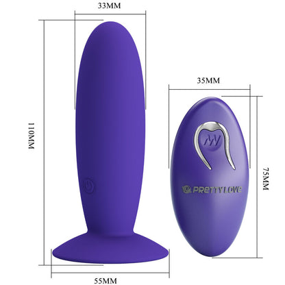 Pretty Love Youth Plug Anal Vibrator Remote Control Violet | Niks.fi verkkokauppa