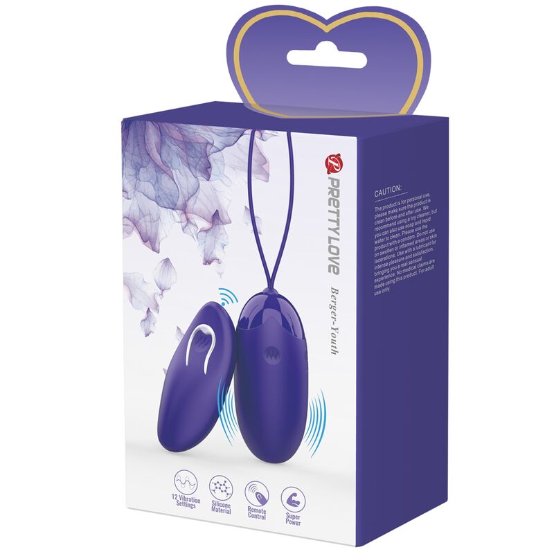 Pretty Love Berger Youth Violating Egg Remote Control Violet | Niks.fi verkkokauppa