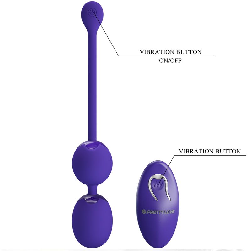 Pretty Love Willie Youth Remote Control Balls & Violet Vibration | Niks.fi verkkokauppa