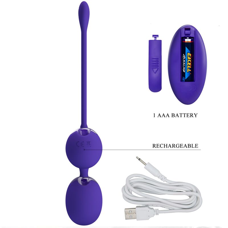 Pretty Love Willie Youth Remote Control Balls & Violet Vibration | Niks.fi verkkokauppa