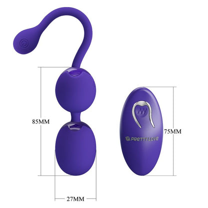 Pretty Love Willie Youth Remote Control Balls & Violet Vibration | Niks.fi verkkokauppa