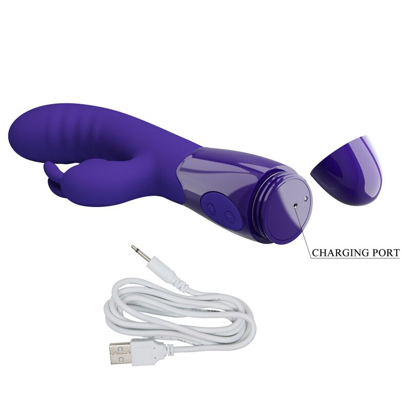 Pretty Love Cerberus Youth Violet Rabbit Vibrator | Niks.fi verkkokauppa