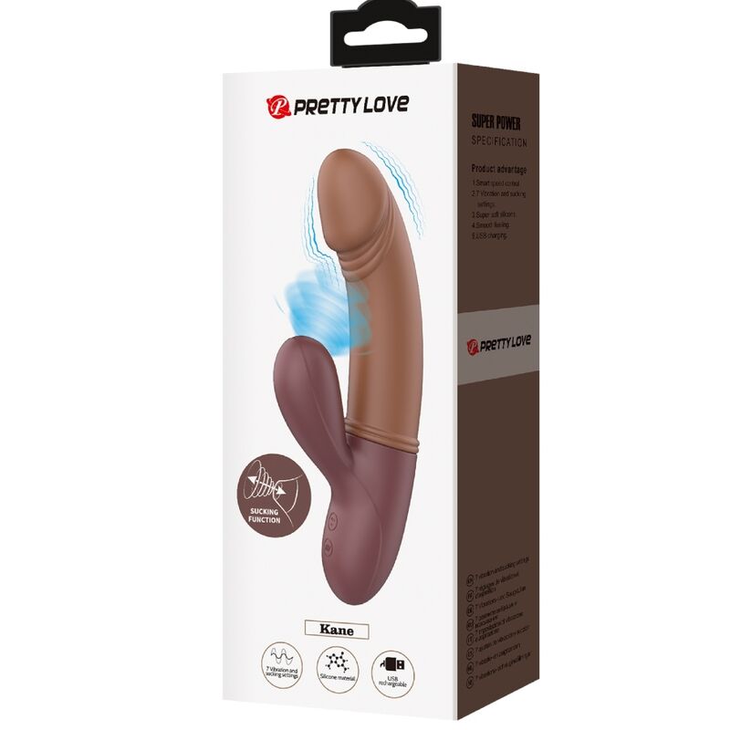 Pretty Love Kane G-Spot Vibrator & Sucker | Niks.fi verkkokauppa
