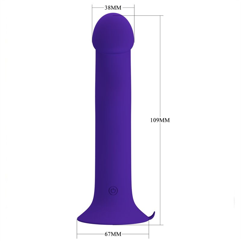 Pretty Love Murray Youth Vibrating Dildo & Rechargeable Violet | Niks.fi verkkokauppa