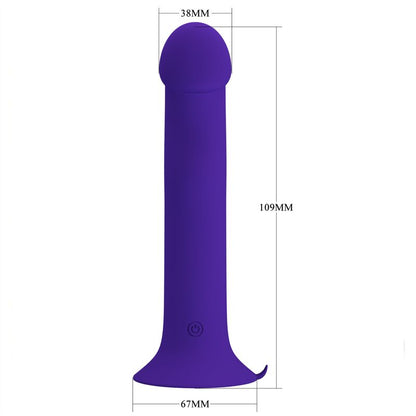 Pretty Love Murray Youth Vibrating Dildo & Rechargeable Violet | Niks.fi verkkokauppa