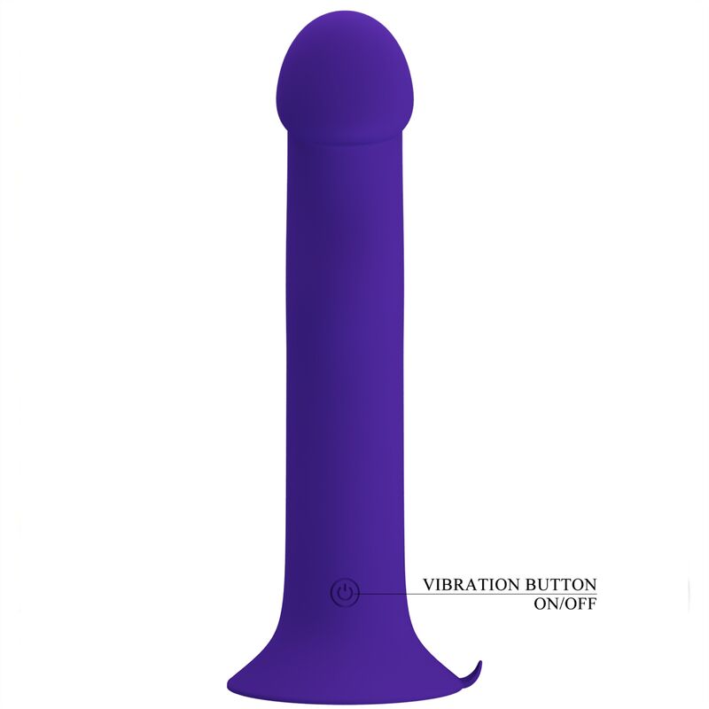 Pretty Love Murray Youth Vibrating Dildo & Rechargeable Violet | Niks.fi verkkokauppa