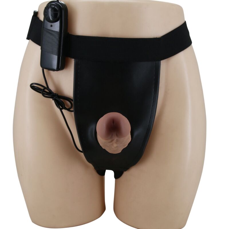 Pretty Love Harness Briefs With Vibration Dildo Included | Niks.fi verkkokauppa
