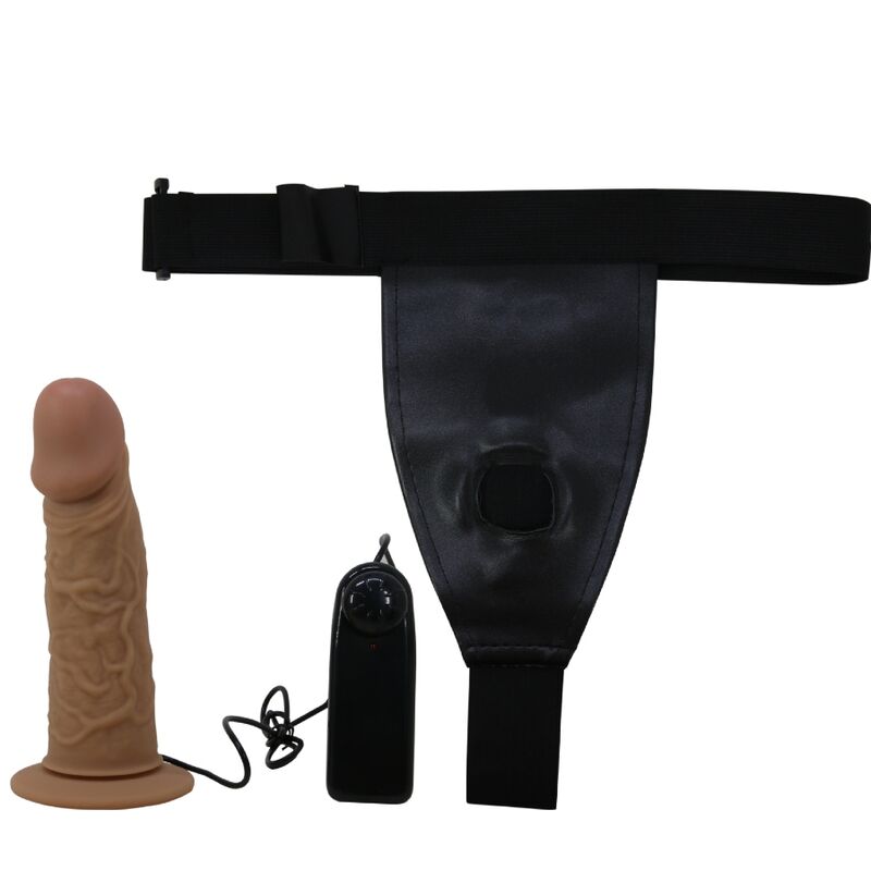 Pretty Love Harness Briefs With Vibration Dildo Included | Niks.fi verkkokauppa