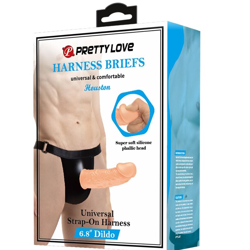 Pretty Love Harnnes Briefs With Didlo Included | Niks.fi verkkokauppa