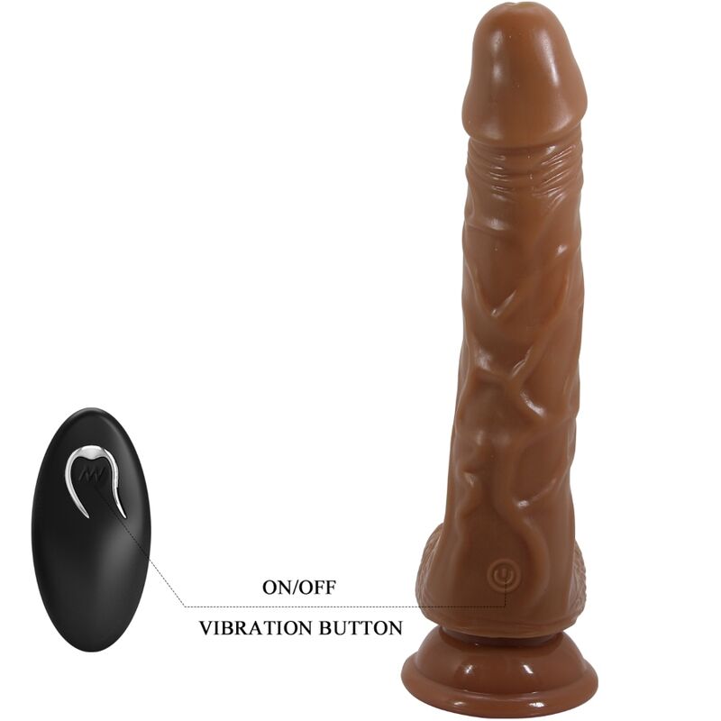 Baile Bodach Realistic Vibrator With Remote Control Suction Cup | Niks.fi verkkokauppa