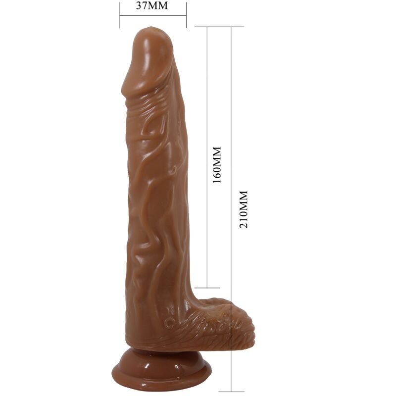 Baile Bodach Realistic Vibrator With Remote Control Suction Cup | Niks.fi verkkokauppa