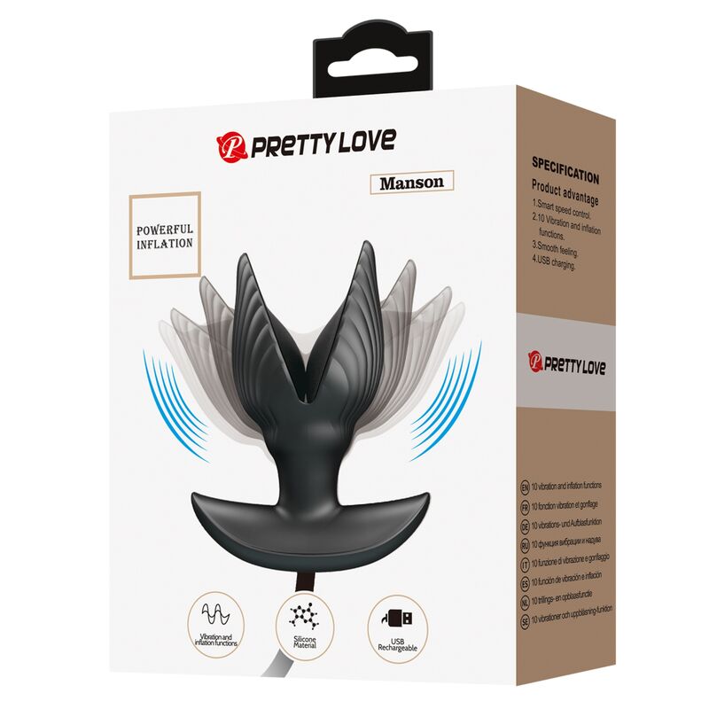 Pretty Love Inflatable & Rechargeable Anal Plug | Niks.fi verkkokauppa