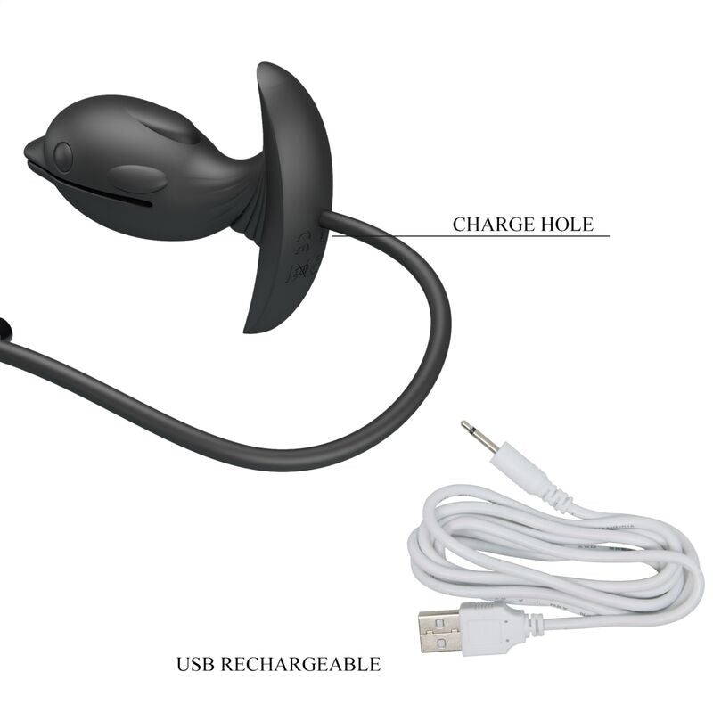 Pretty Love Inflatable & Rechargeable Delfin Anal Plug | Niks.fi verkkokauppa
