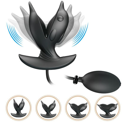 Pretty Love Inflatable & Rechargeable Delfin Anal Plug | Niks.fi verkkokauppa